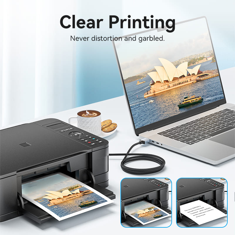 Vention USB 2.0 Type-A Male to Type-B Male Printer Cable、mySite、fannypackpong