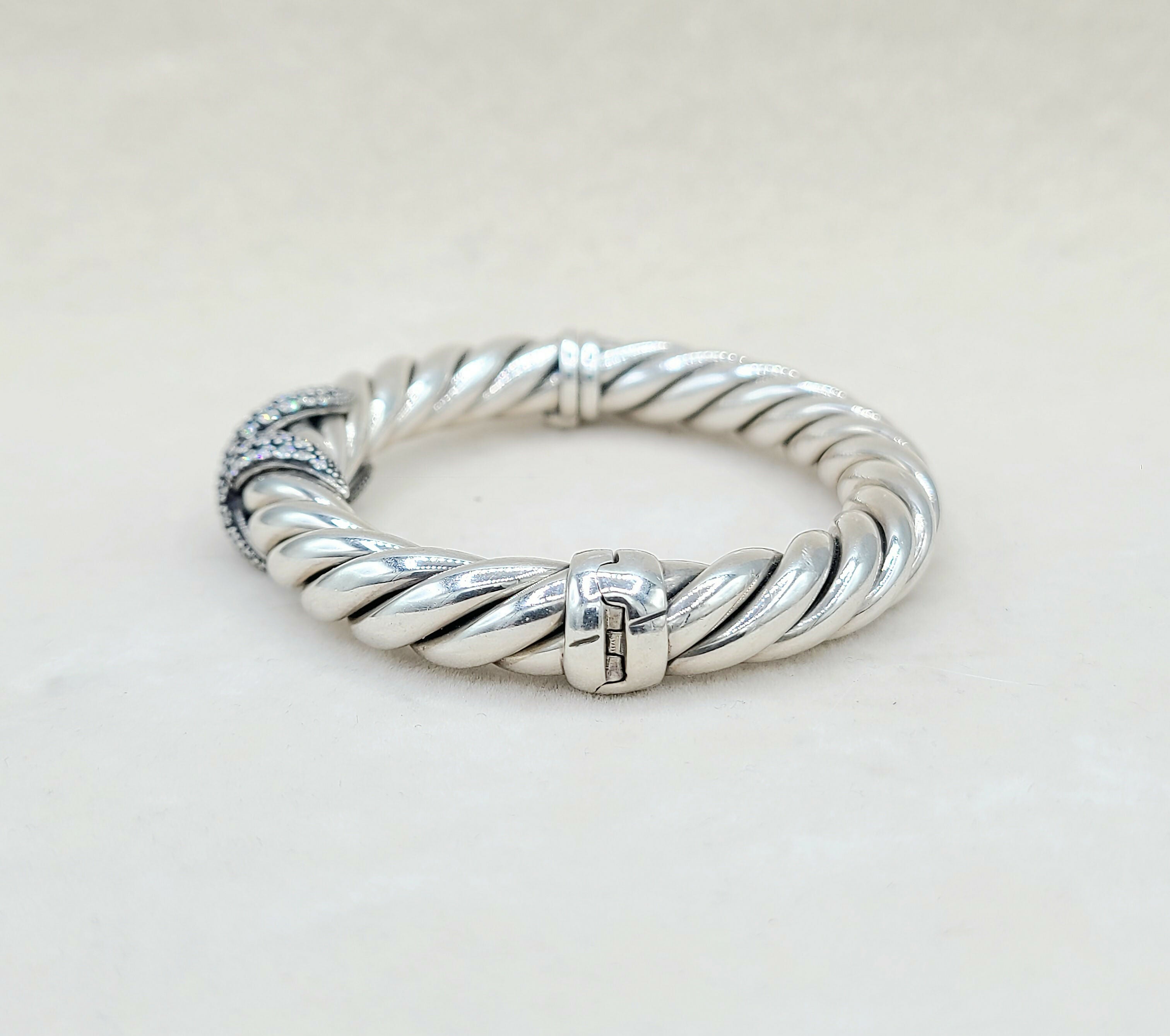 David Yurman Starlight Cable Bracelet Diamond X Vintage、mySite、hinf8tx79