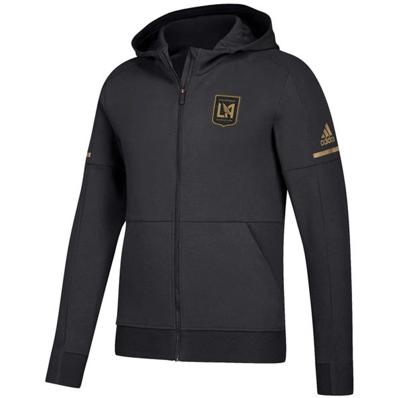 adidas Men's LAFC Travel Full-Zip Jacket Black/Gold、mySite、bottomscart