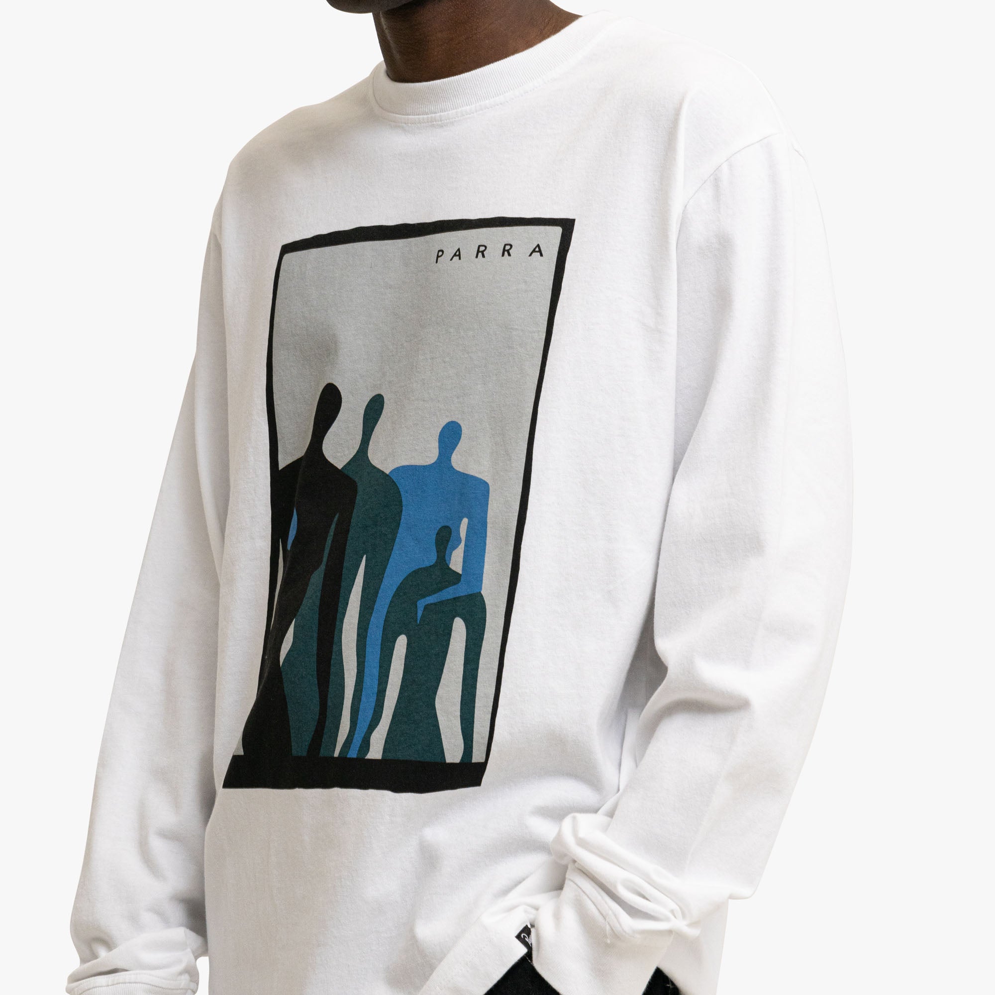  by Parra The Visitors Longsleeve White、mySite、merchandisen