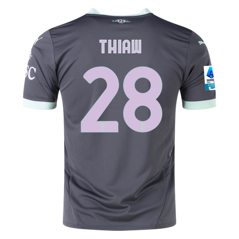 Puma AC Milan Malick Thiaw Third Jersey w/ Serie A Patch 24/25 (Shadow Gray/Fresh Mint)、mySite、shPuma AC Milan Malick Thiaw Third Jersey w/ Serie A Patch 24/25 (Shadow Gray/Fresh Mint)、mySite、glenpowelloop_name