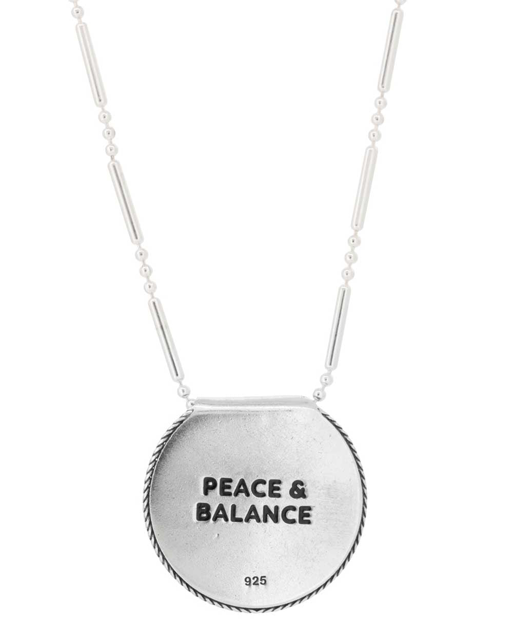 Inspirational Sterling Silver Mandala Necklace with Moonstone、mySite、topwebapps