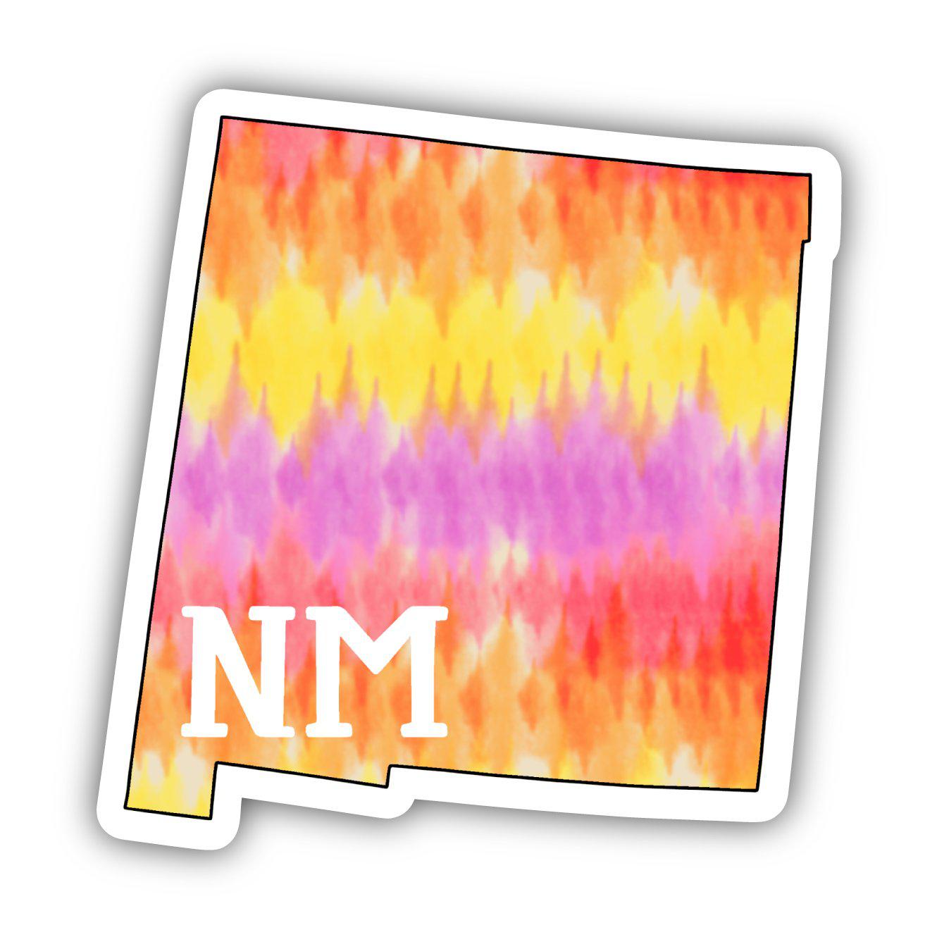 New Mexico Tie Dye Stripes Sticker、mySite、elrpsem3k