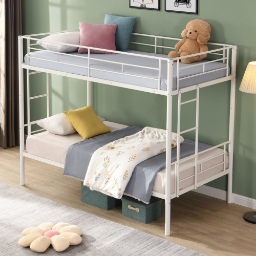 METAL BUNK BED WHITE、、casual
