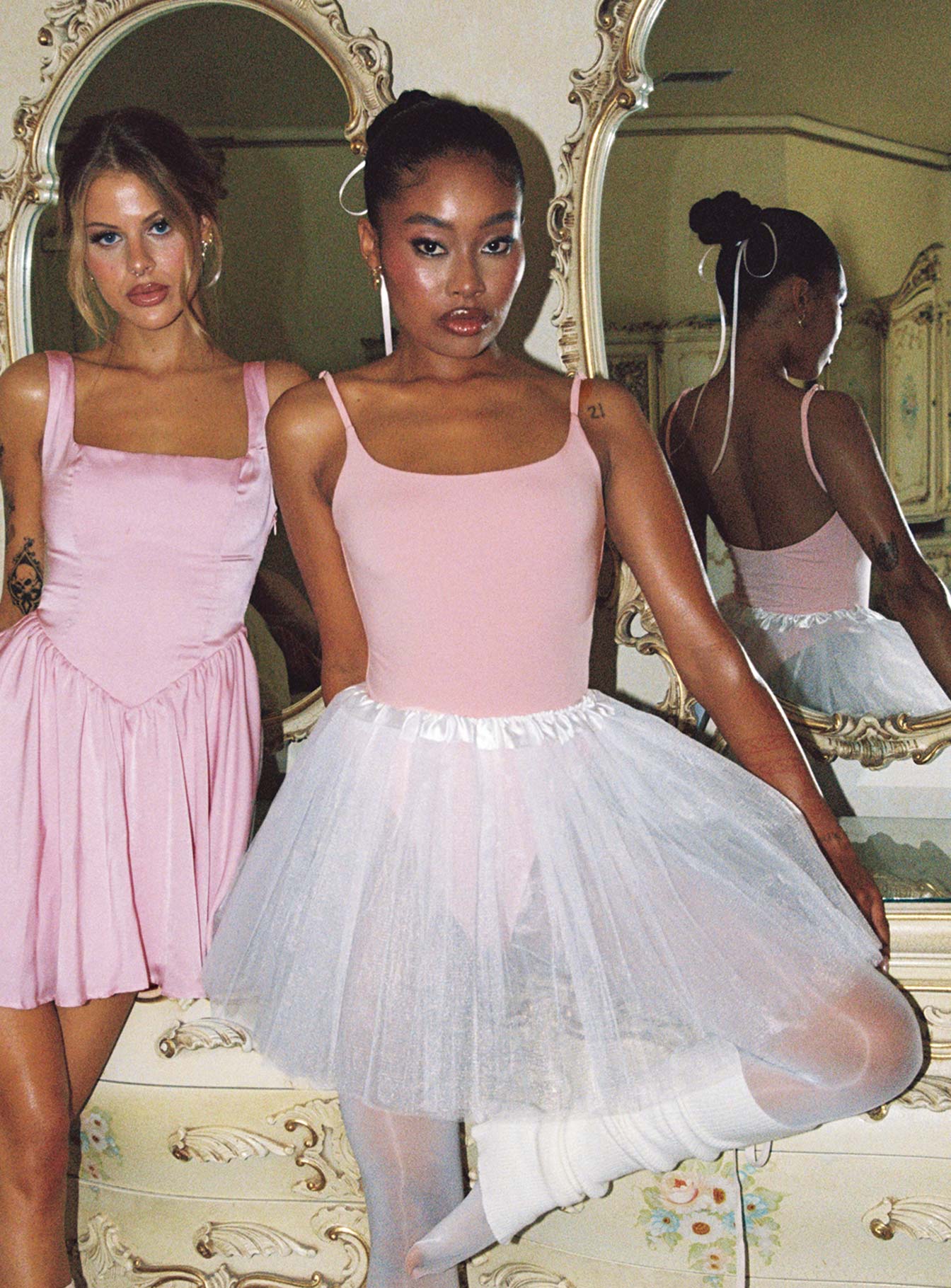 White Swan Ballerina Skirt White、mySite、solidvoid