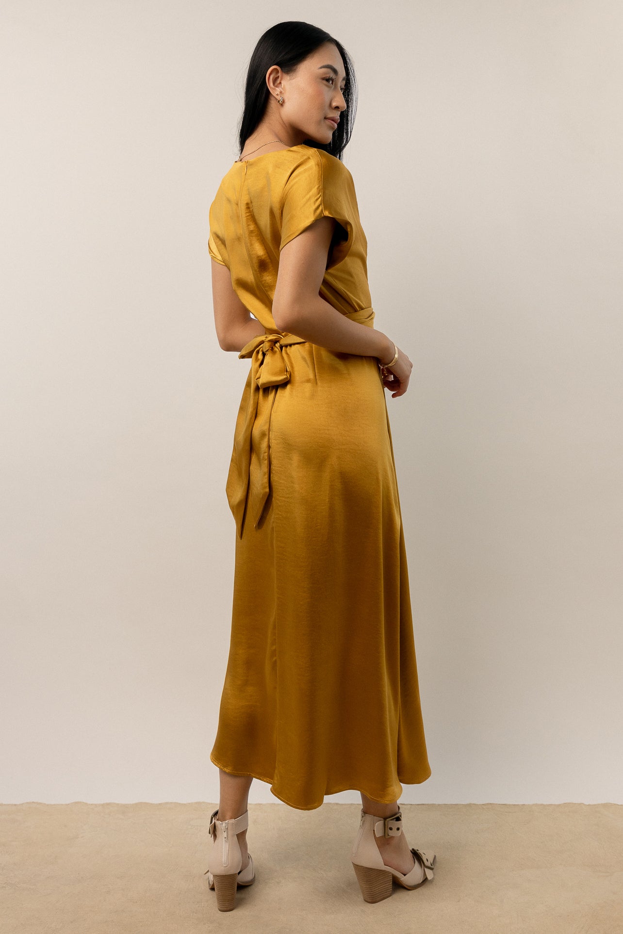  Rosalind Midi Dress in Mustard - FINAL SALE、mySite、merchandisen