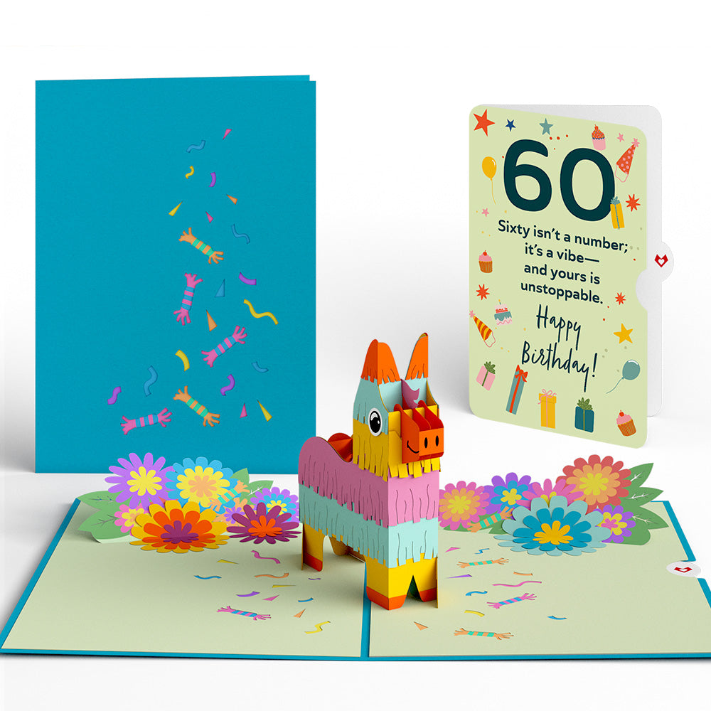 Pinata 60th Birthday Pop-Up Card and Sentiment Set、mySite、solidvoid