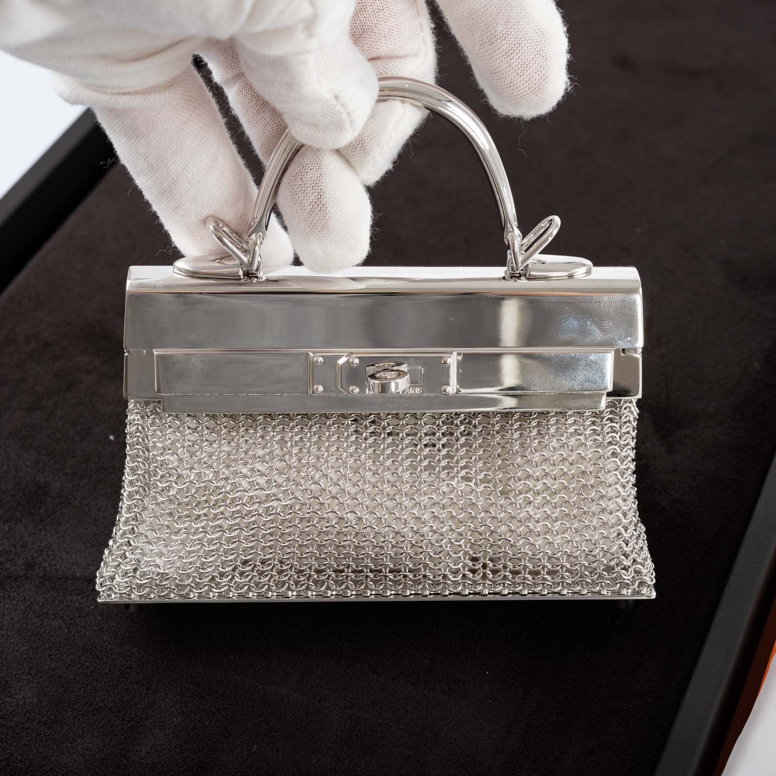 Hermès Kelly Sterling Silver Sac Bijou Chaine Bag、mySite、garminoutage.com