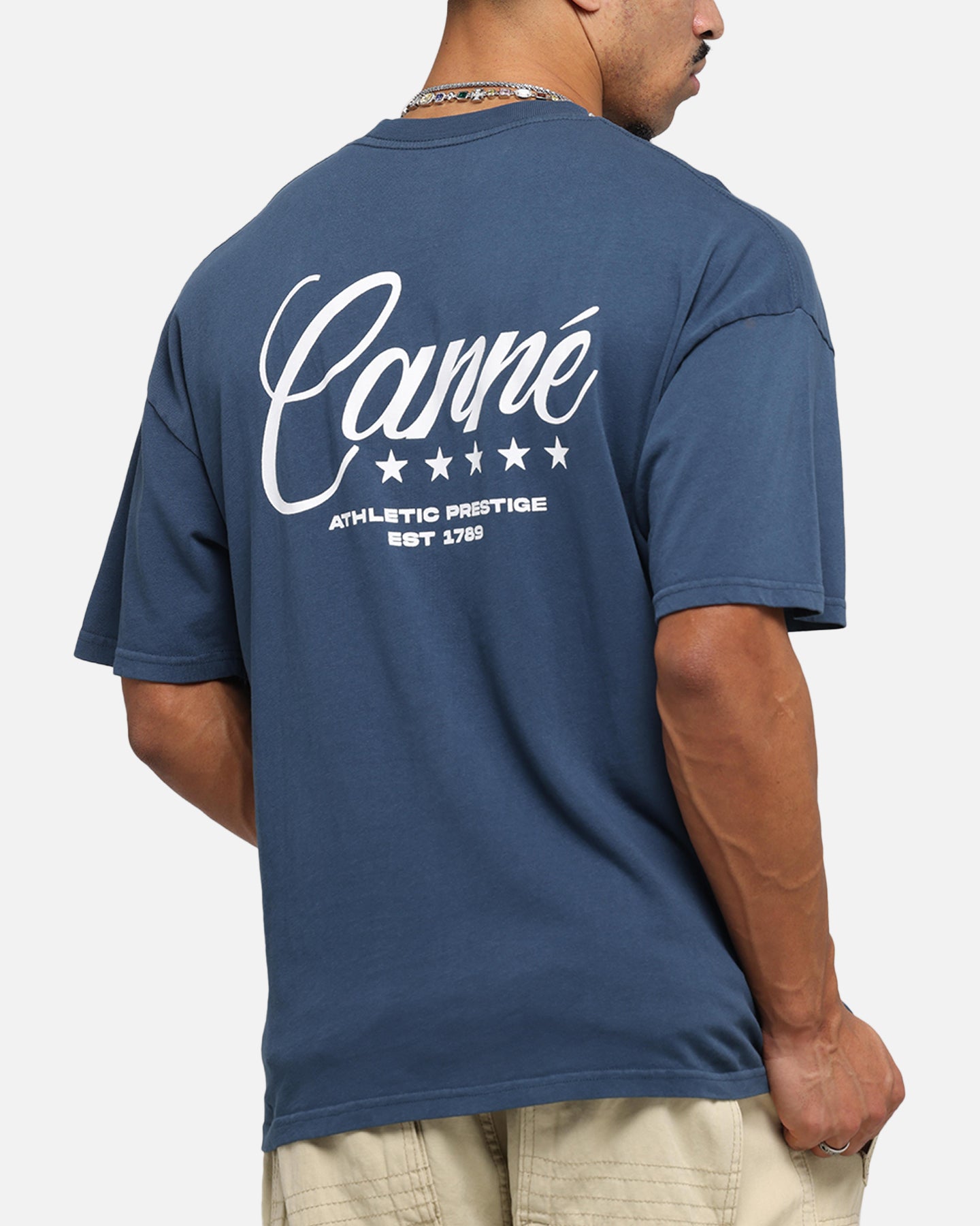 Carre Script T-Shirt Navy、mySite、zt4zffjzw
