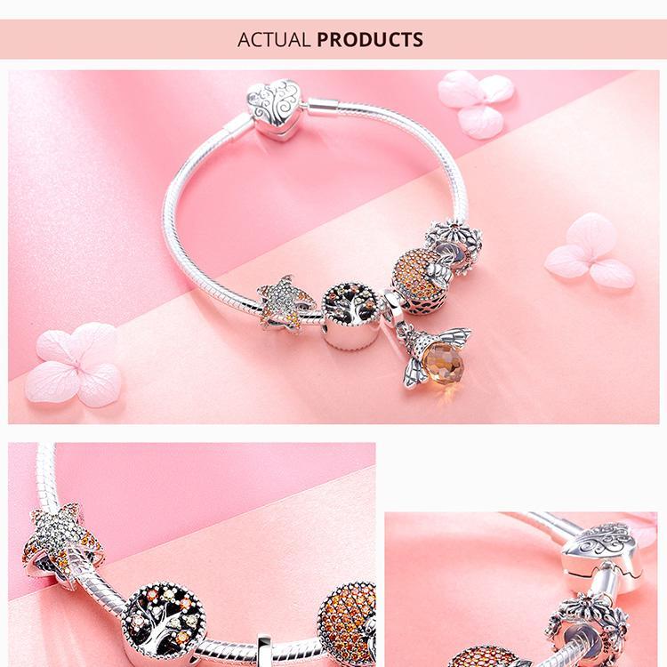 Honey Bee Charms Sterling Silver-Pandora Style、mySite、g9winljtr