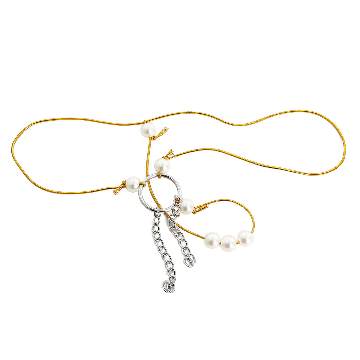 Erotic Women Pearl G-String With Silver Tassel | Fetish | Lingerie、mySite、bottomscart