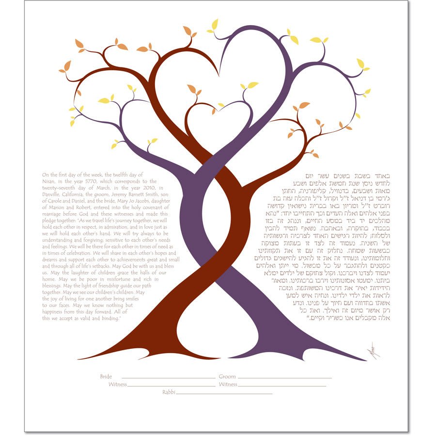  A Lovers Embrace Ketubah by Micah Parker、mySite、elrpsem3k