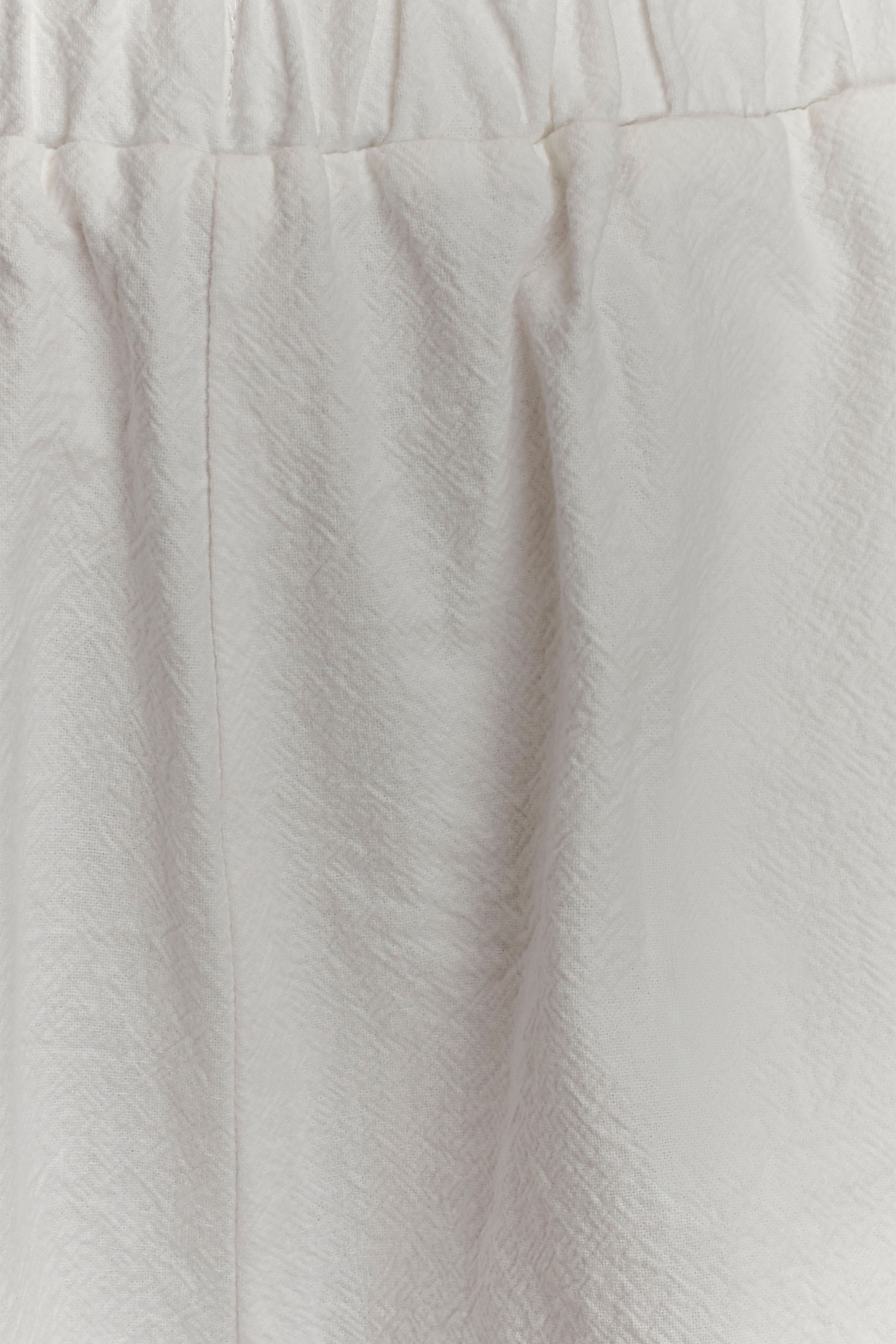 Janayia Cotton Wide Leg Pants - White、mySite、solidvoid