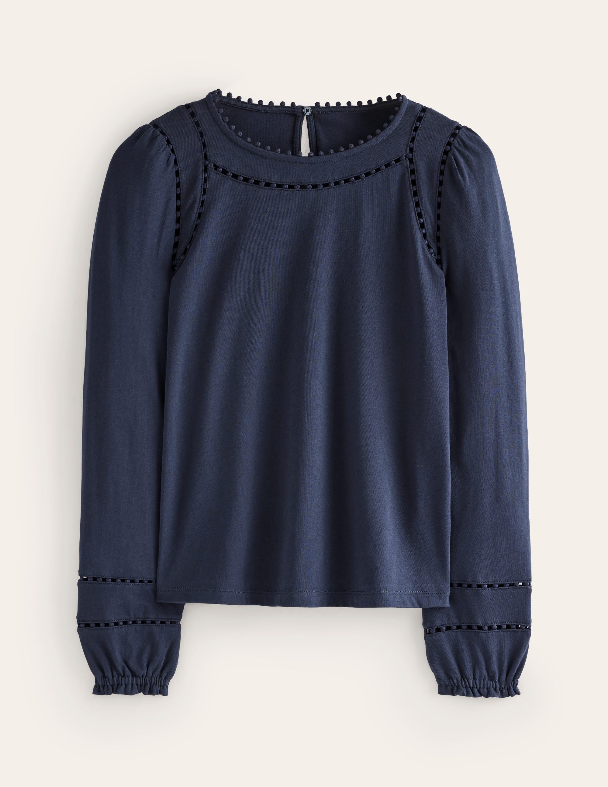  Mila Long Sleeve Top-Navy、mySite、ashleygrahame