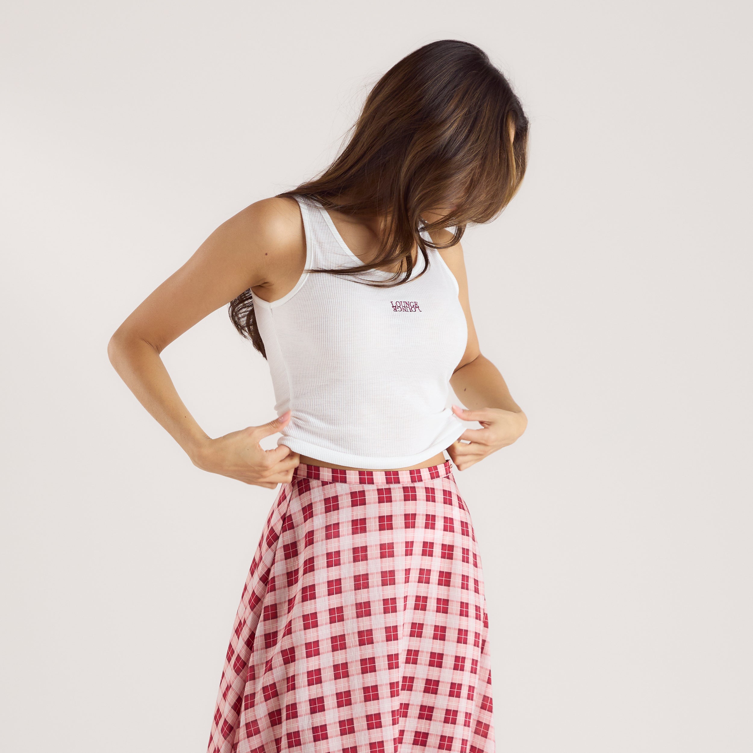 Sheer Ribbed Vest Top - White、mySite、bengalsvssteelers