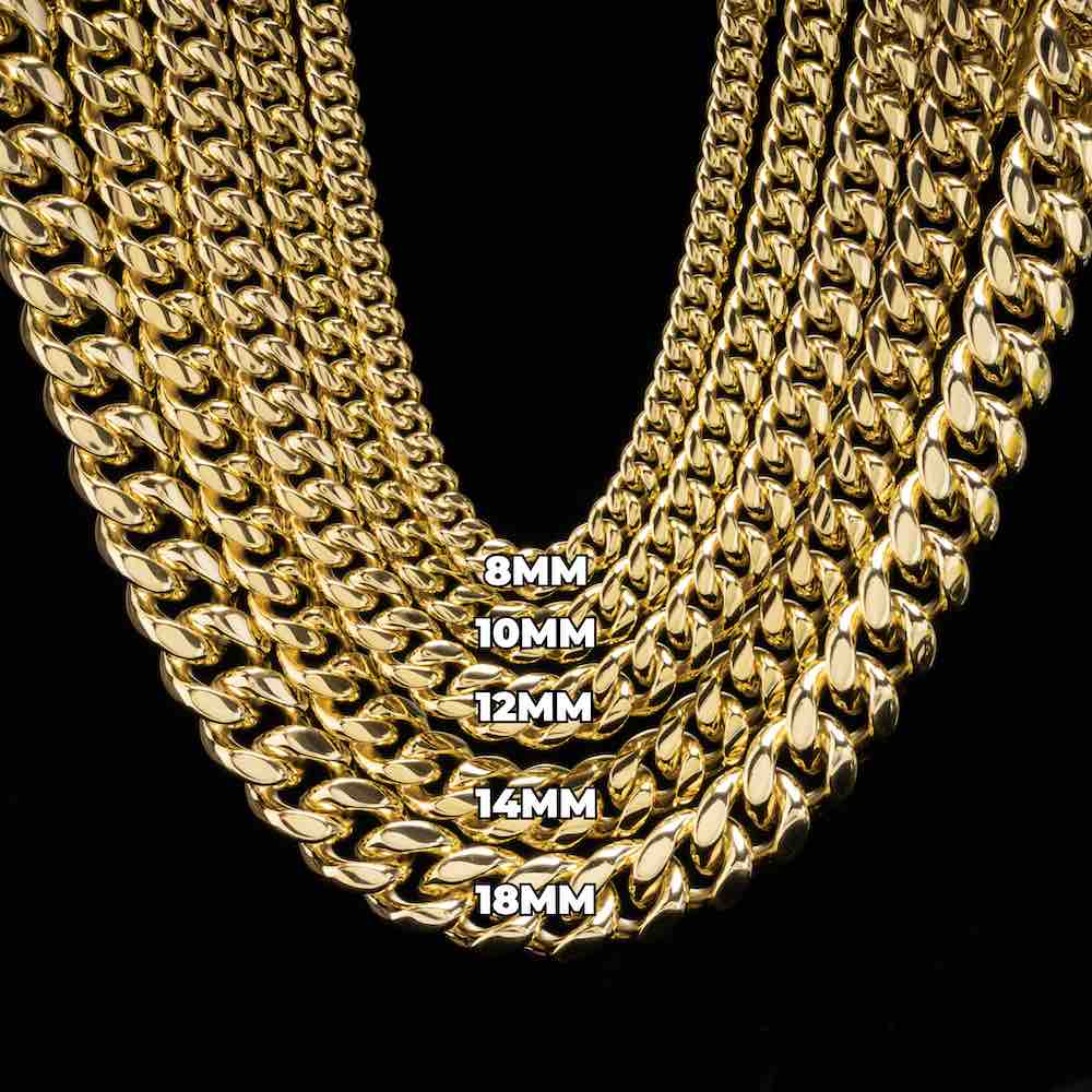 S925 Plain Cuban Link Chain 14K Gold (ALL SIZES)、mySite、hinf8tx79