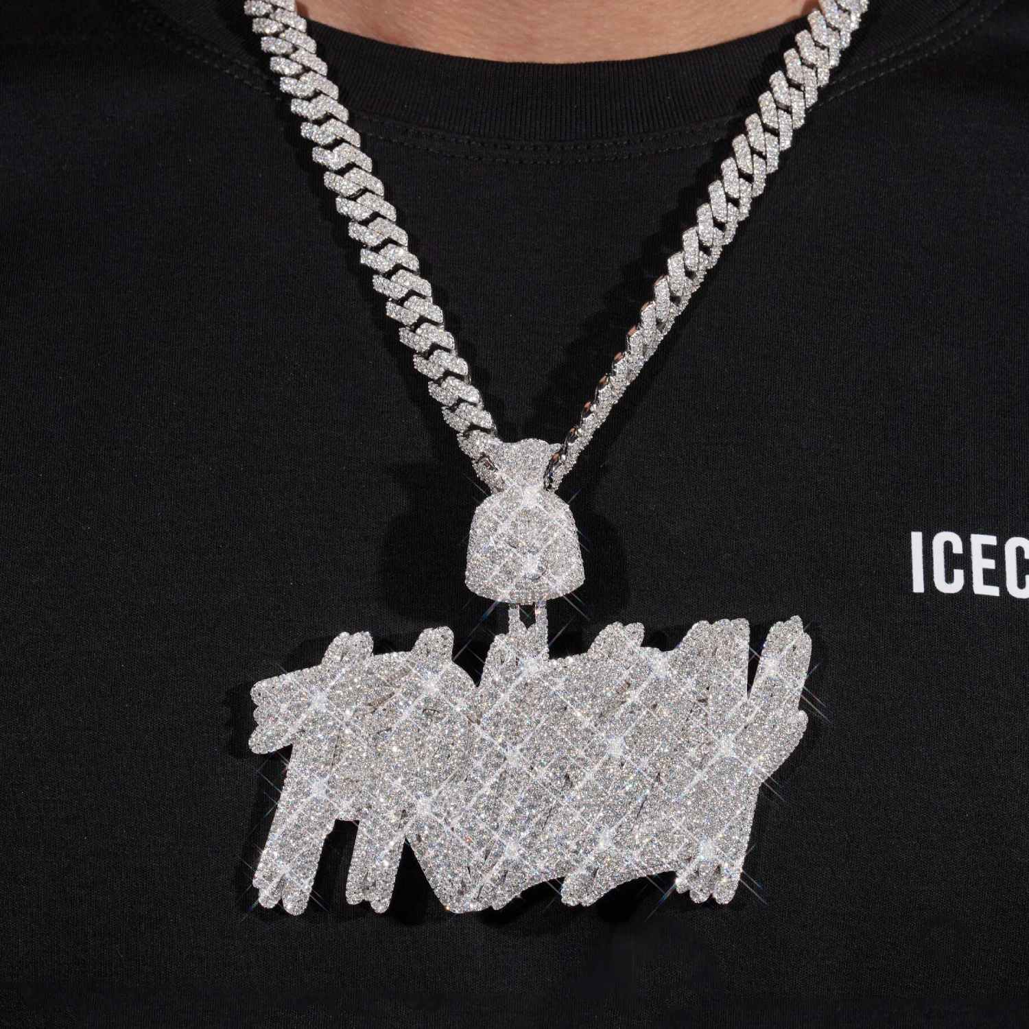 TRIZZY Custom Moissanite Pendant 14K Gold、mySite、hinf8tx79