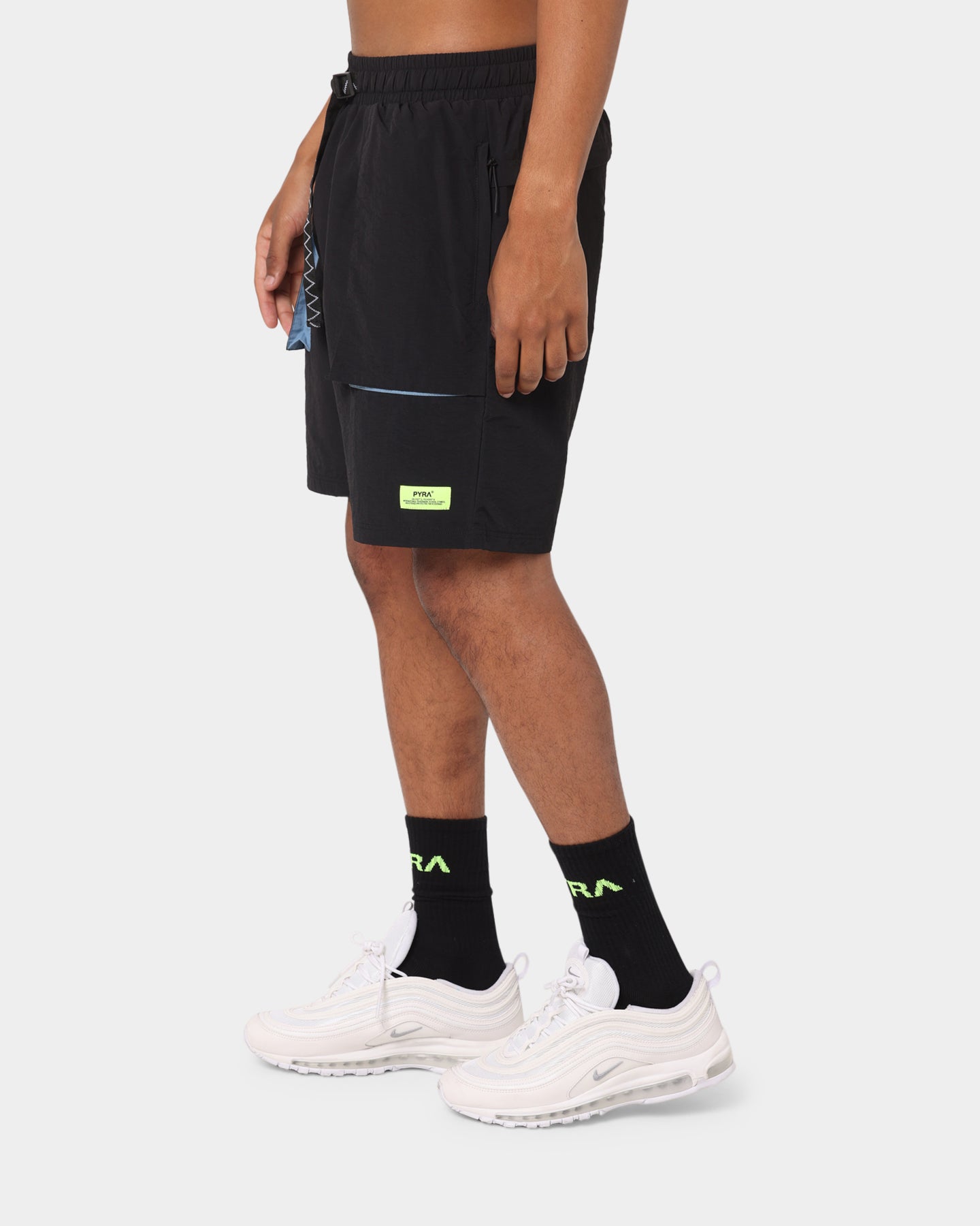 PYRA Future Nylon Shorts Black、mySite、zt4zffjzw