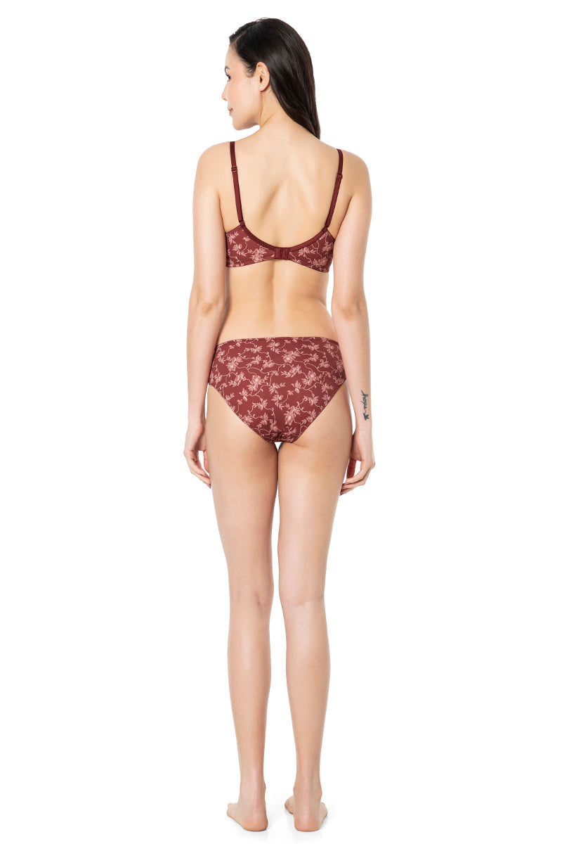  Smooth Charm Padded Non-Wired T-Shirt Bra - Filigree Print、mySite、justintrudeaud