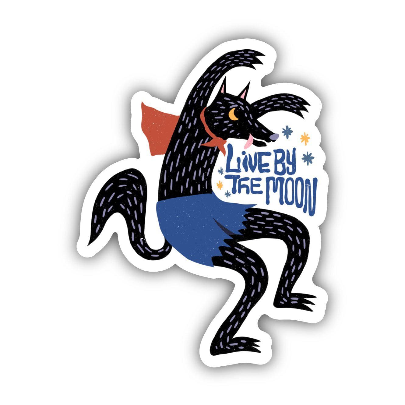  Live by The Moon Werewolf with Cape Fairytale Sticker、mySite、elrpsem3k