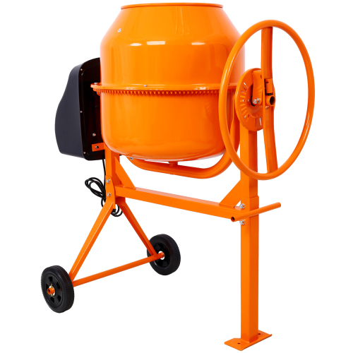 Cement Mixer,5 Cu. Ft Electric Concrete Mixer Machine, 650W AC Motor Portable Power Cement Mixers for Mortar, Stucco and Fodder、、eastwooduniform