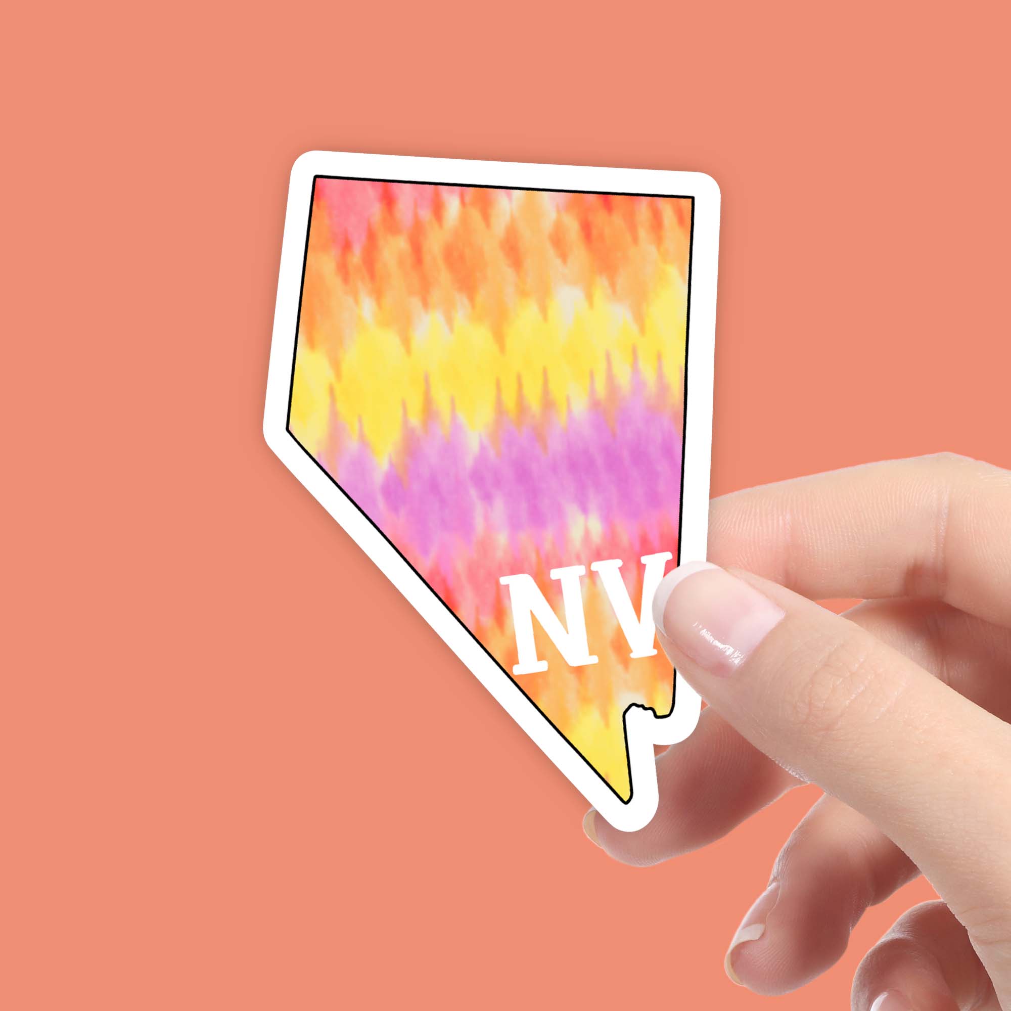  Nevada Tie Dye Stripes Sticker、mySite、elrpsem3k