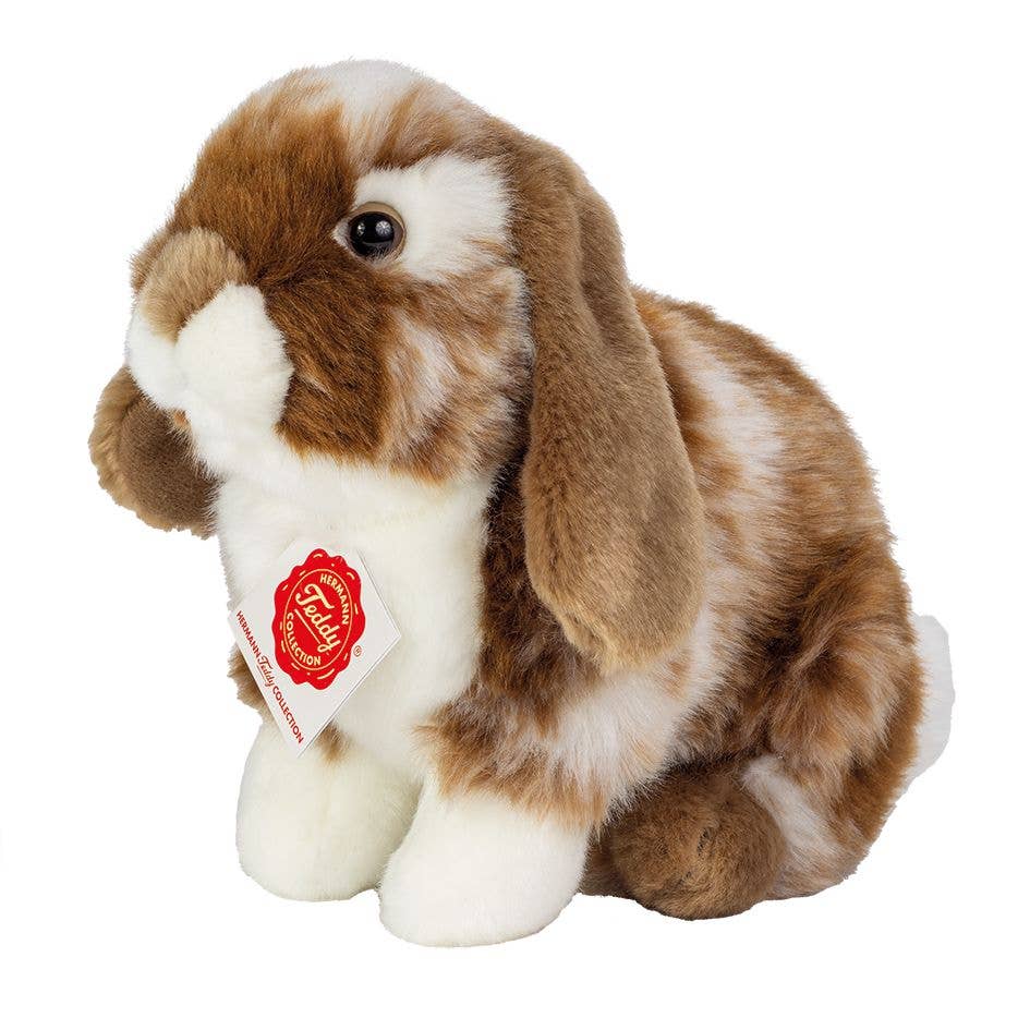 Brown & White Lop Earred Bunny 20 cm - plush toy by Teddy Hermann So Cute!、mySite、g9winljtr