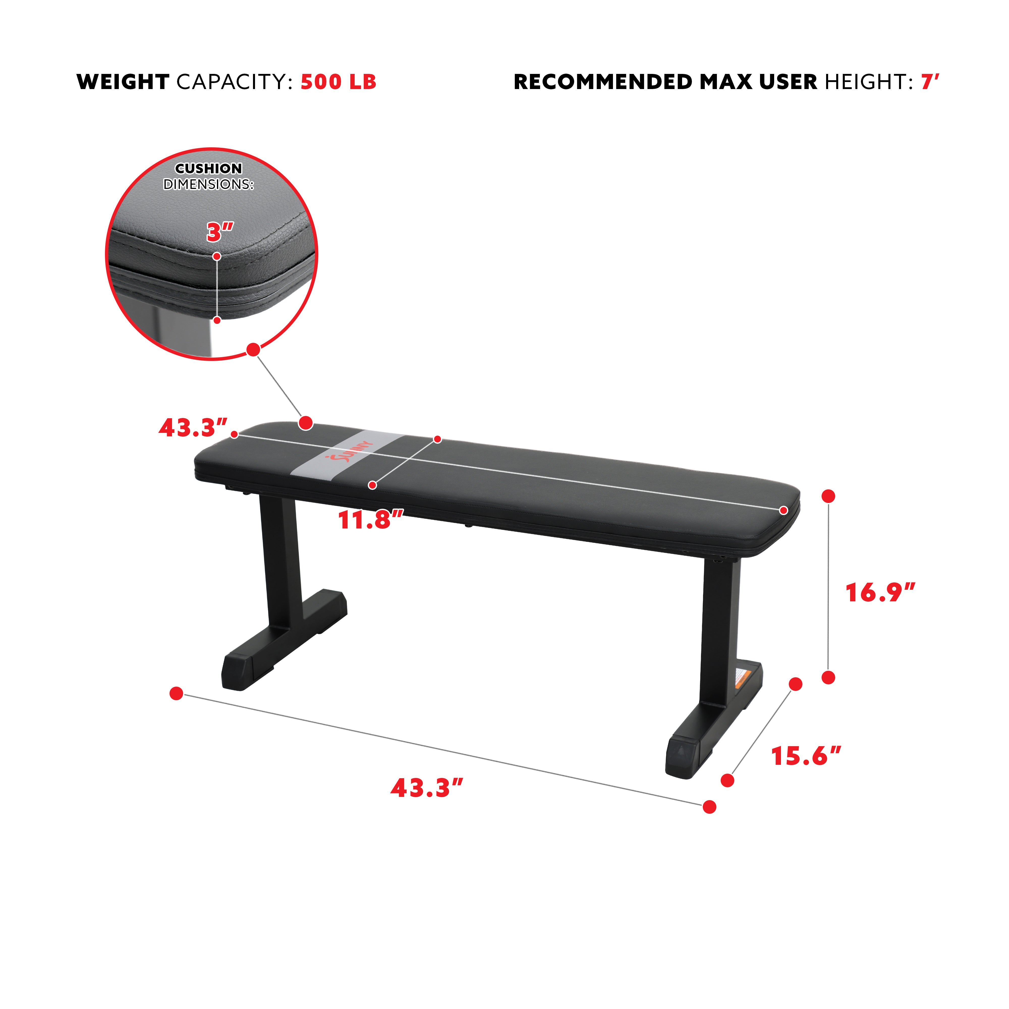  Flat Utility Weight Bench | Sunny Strength™、mySite、ghnorth