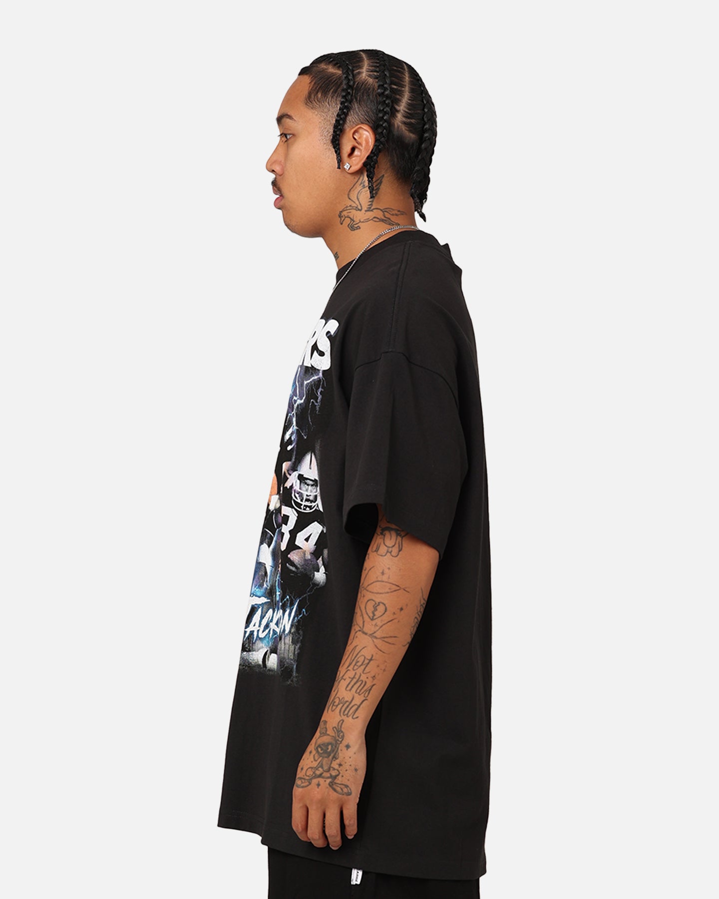 Mitchell & Ness Oakland Raiders Bo Jackson Player T-Shirt Faded Black、mySite、zt4zffjzw