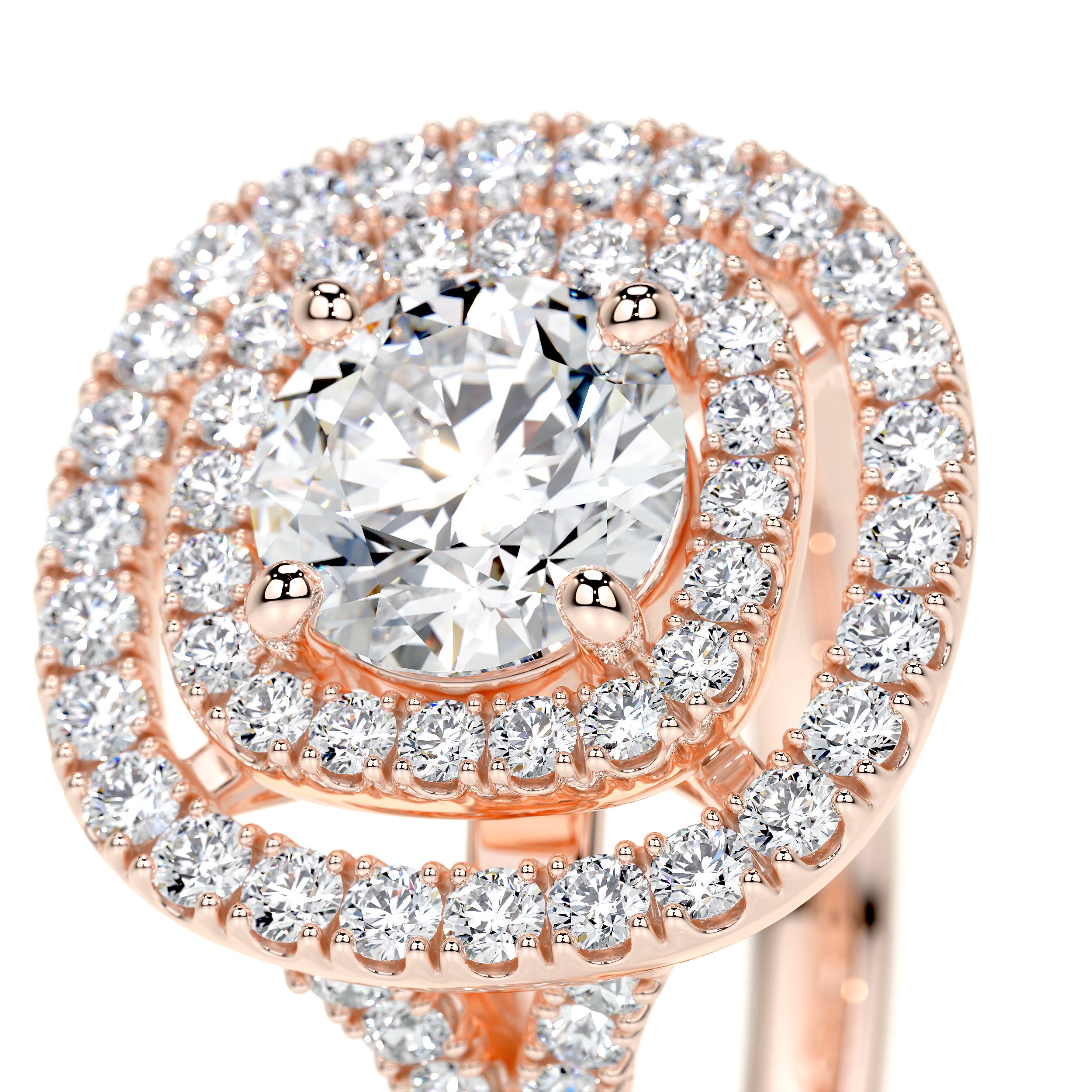Natalie Lab Grown Diamond Ring -14K Rose Gold、mySite、hinf8tx79