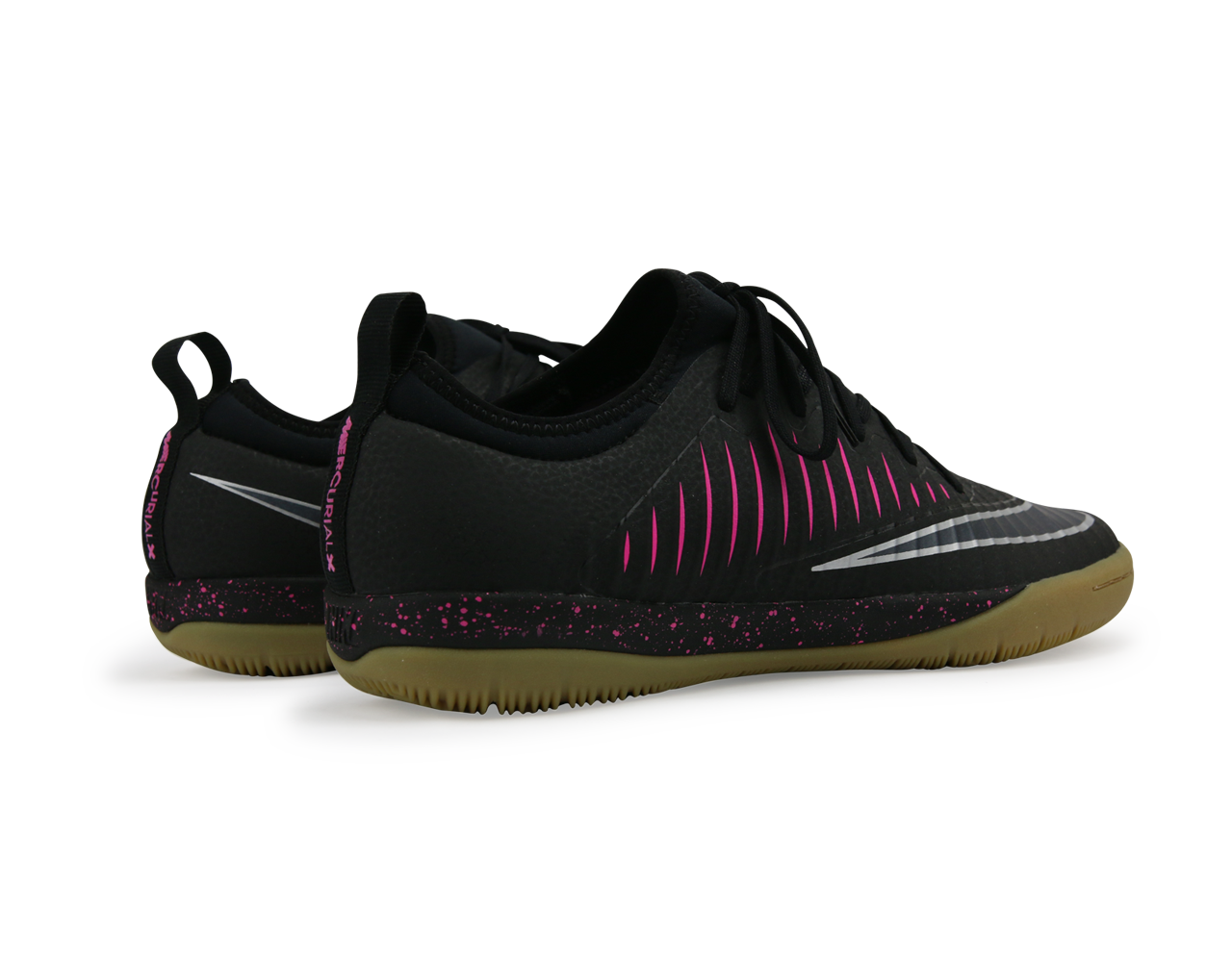 Nike Men's MercurialX Finale II Indoor Soccer Shoes /Black Pink/Blast Gum/Light Brown、mySite、bottomscart