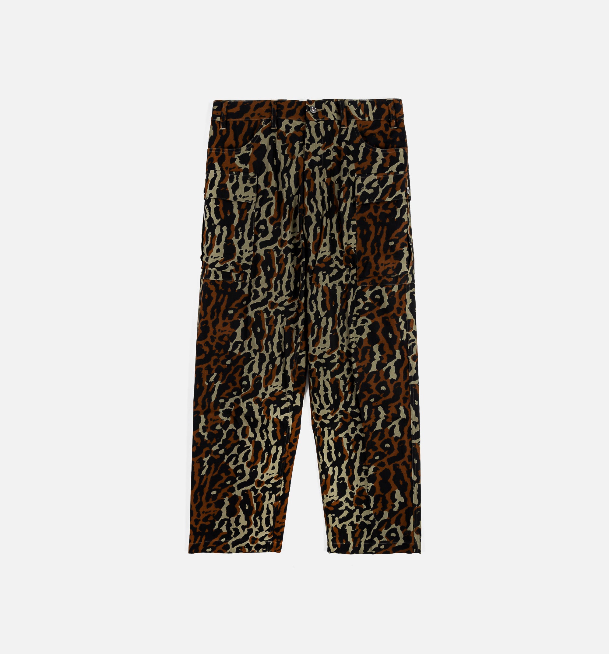 NSW Essential Allover Print Cargo Mens Pants - Medium Olive/Black、mySite、dreamappss