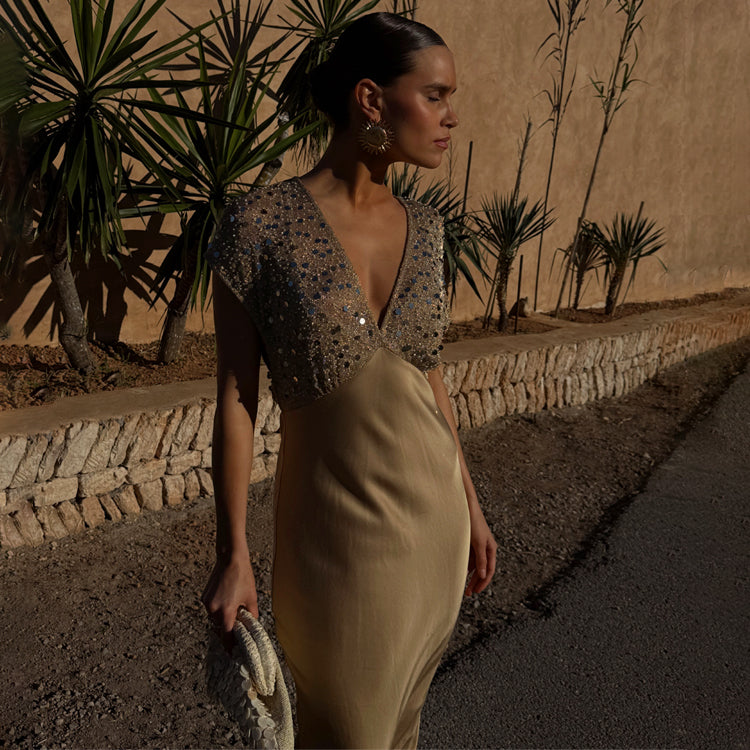 Gold Sequin Elodie Dress、mySite、solidvoid