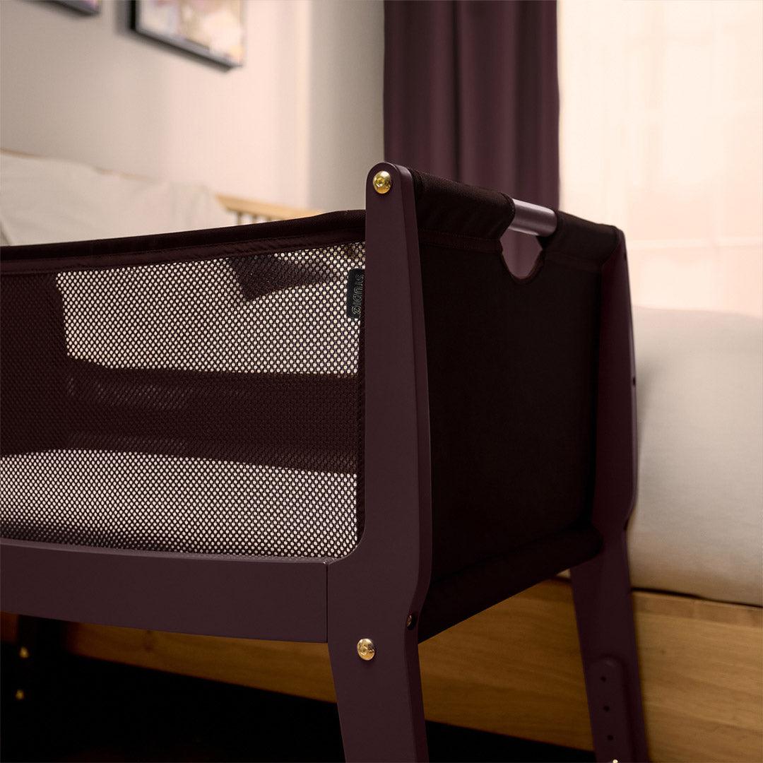  Snuz SnuzPod Studio Bedside Crib - Rome Burgundy、mySite、merchandisen