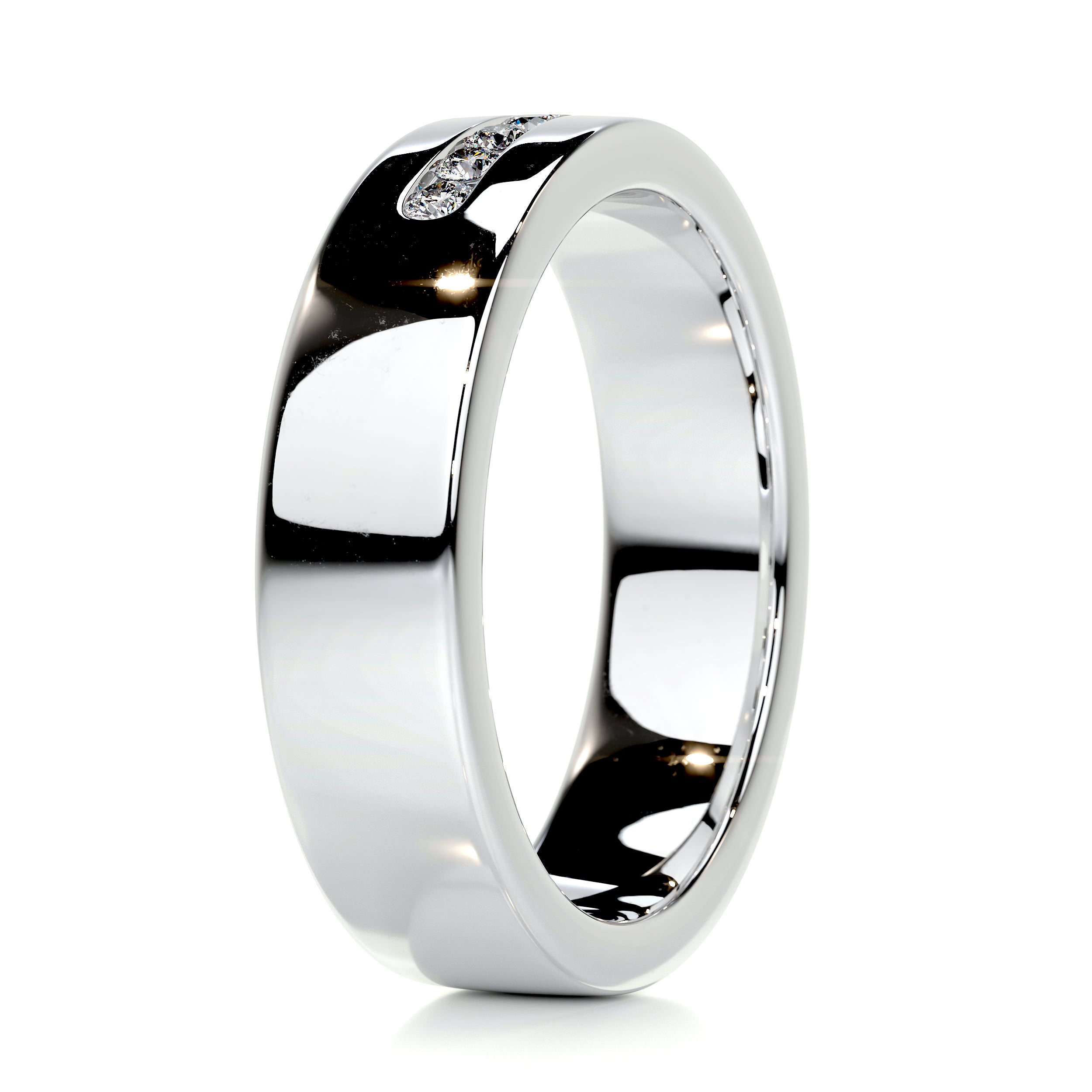 Nicky Wedding Band (0.20 Carat) -18K White Gold、mySite、hinf8tx79
