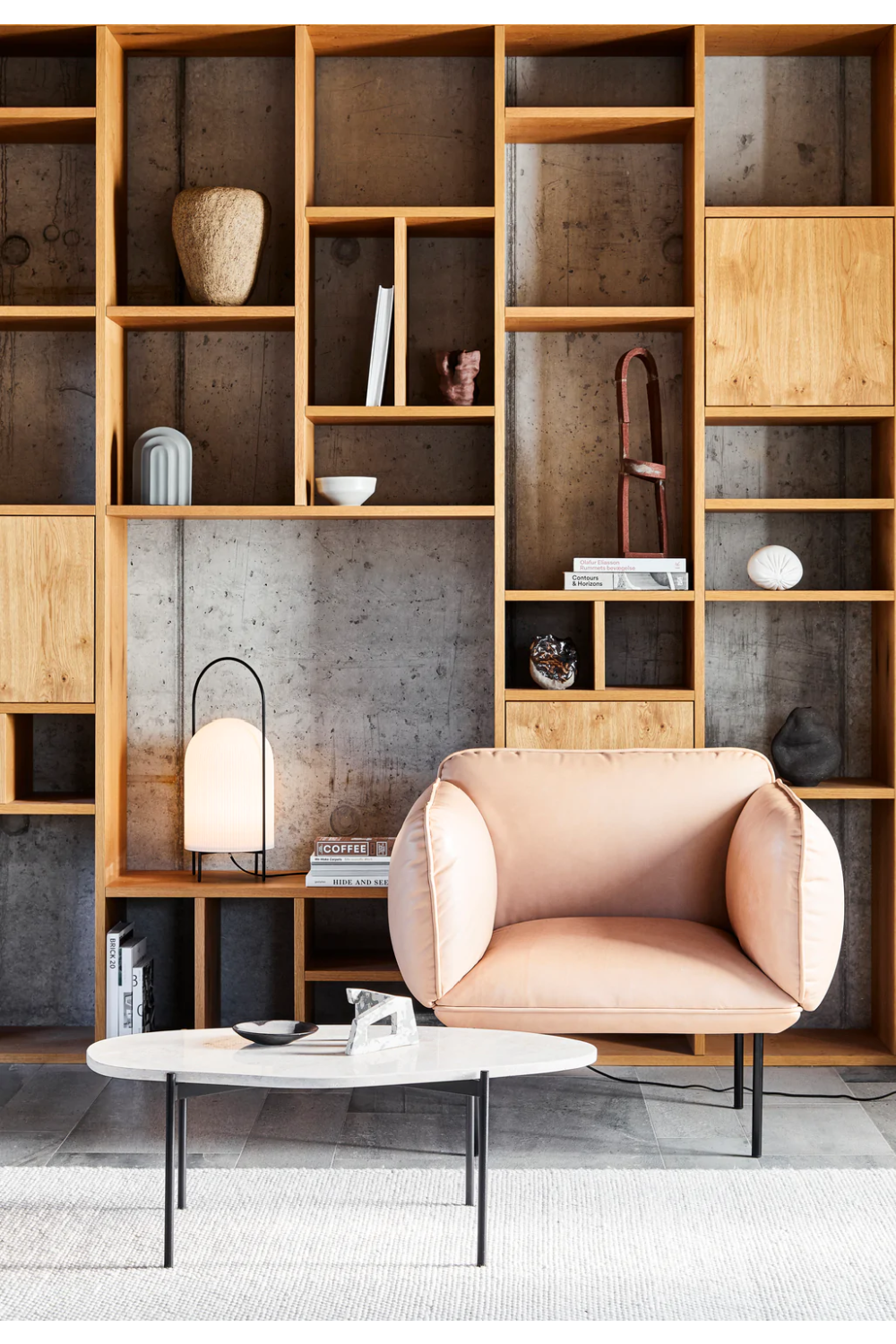 Travertine Organic Occasional Table L | WOUD La Terra、mySite、neckold