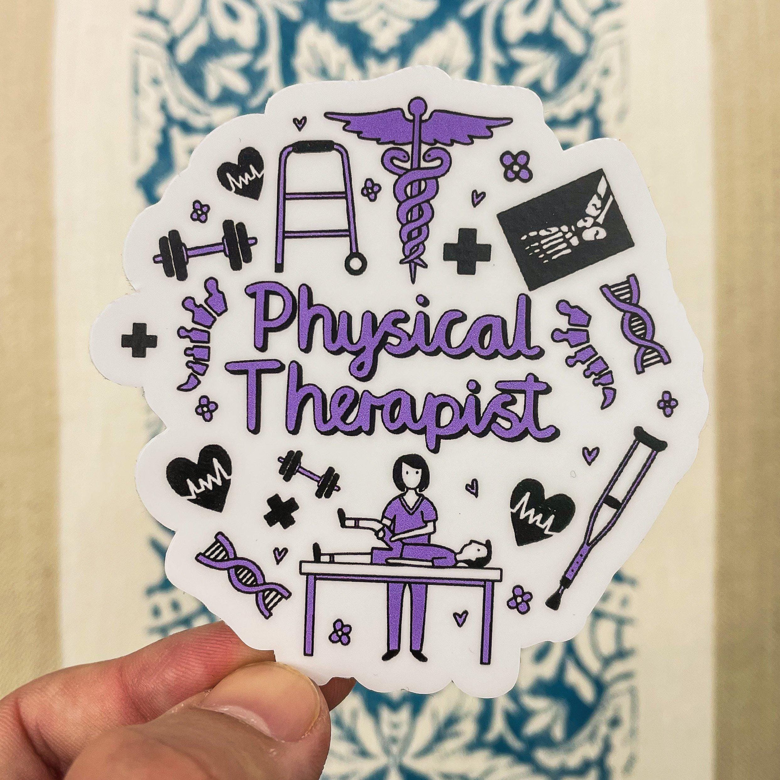  Physical Therapist Purple Sticker、mySite、elrpsem3k