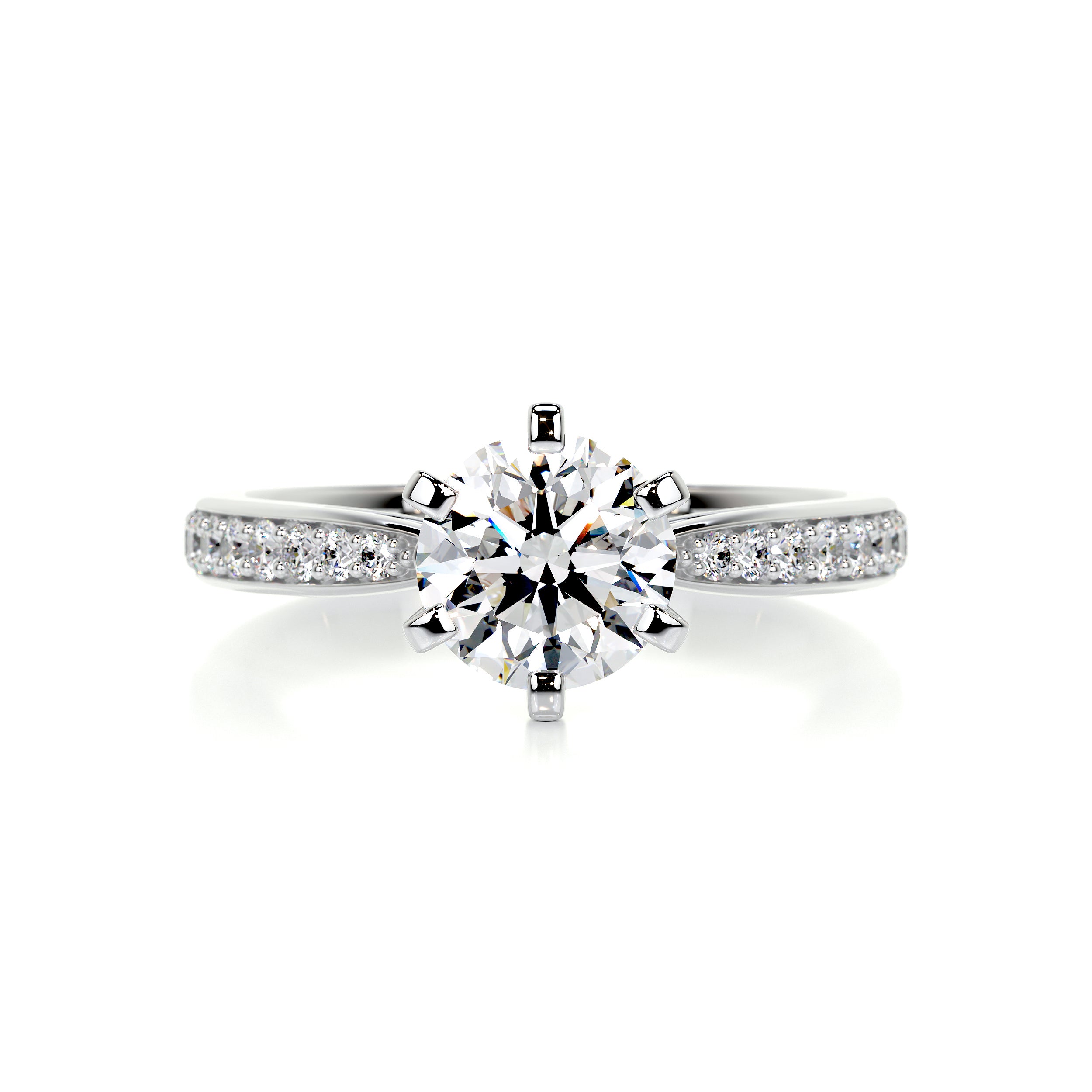 Talia Diamond Engagement Ring - 14K White Gold、mySite、hinf8tx79
