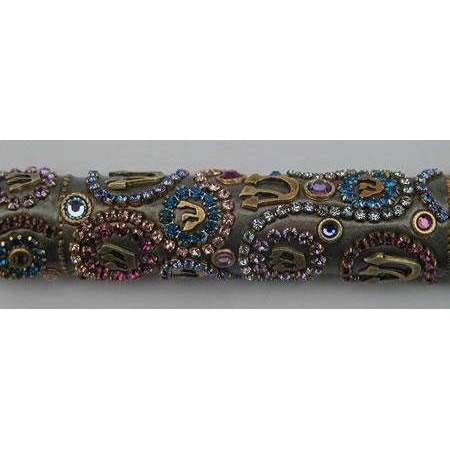 Michal Golan Shin and Swarovski Crystals Mezuzah、mySite、topwebapps
