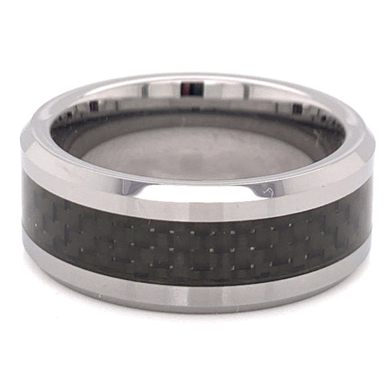 Tungsten Black Fiber Center Comfort Fit Ring / TGR1010、mySite、dreamappss
