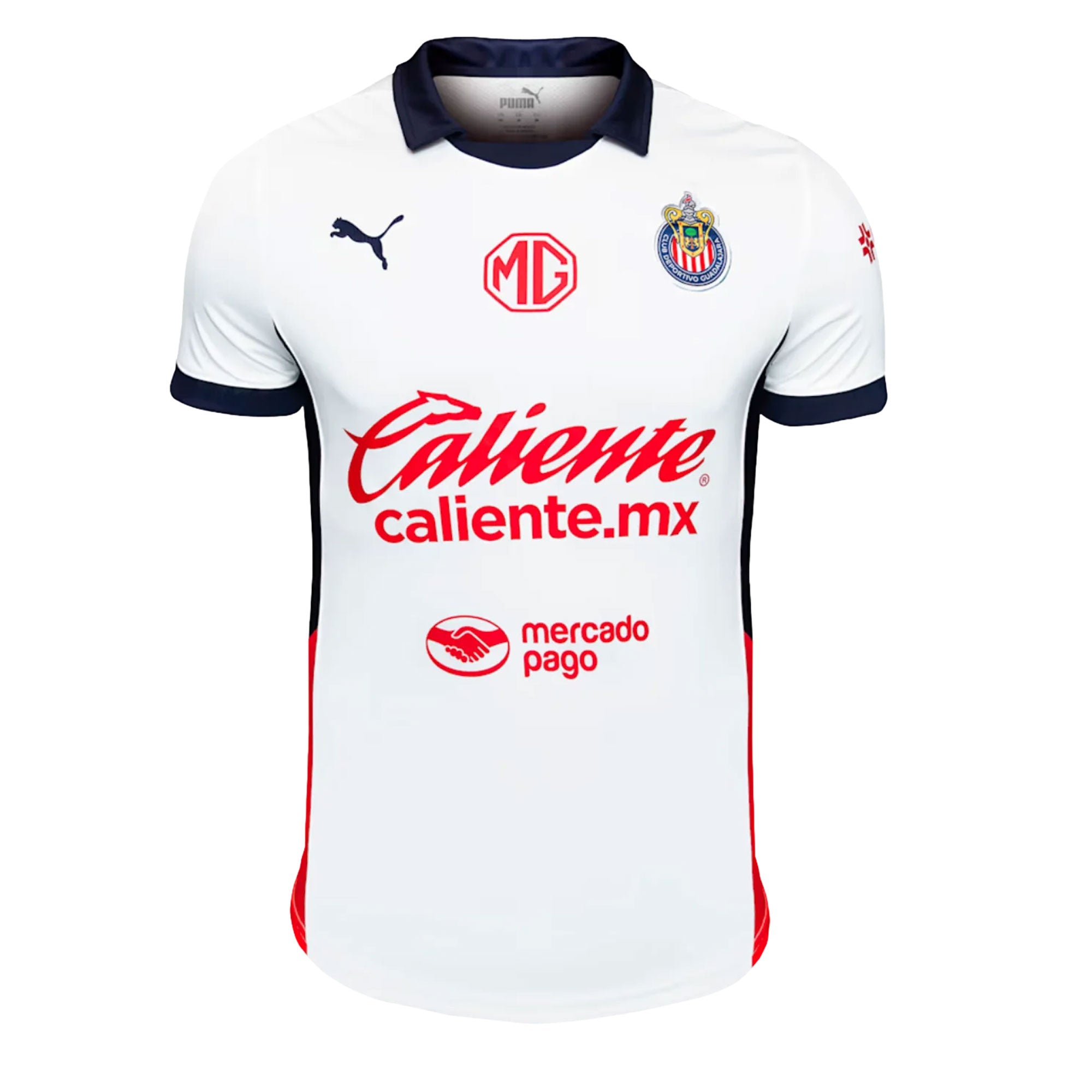 PUMA Men's Chivas De Guadalajara 2024/25 Away Jersey White/Red、mySite、bottomscart