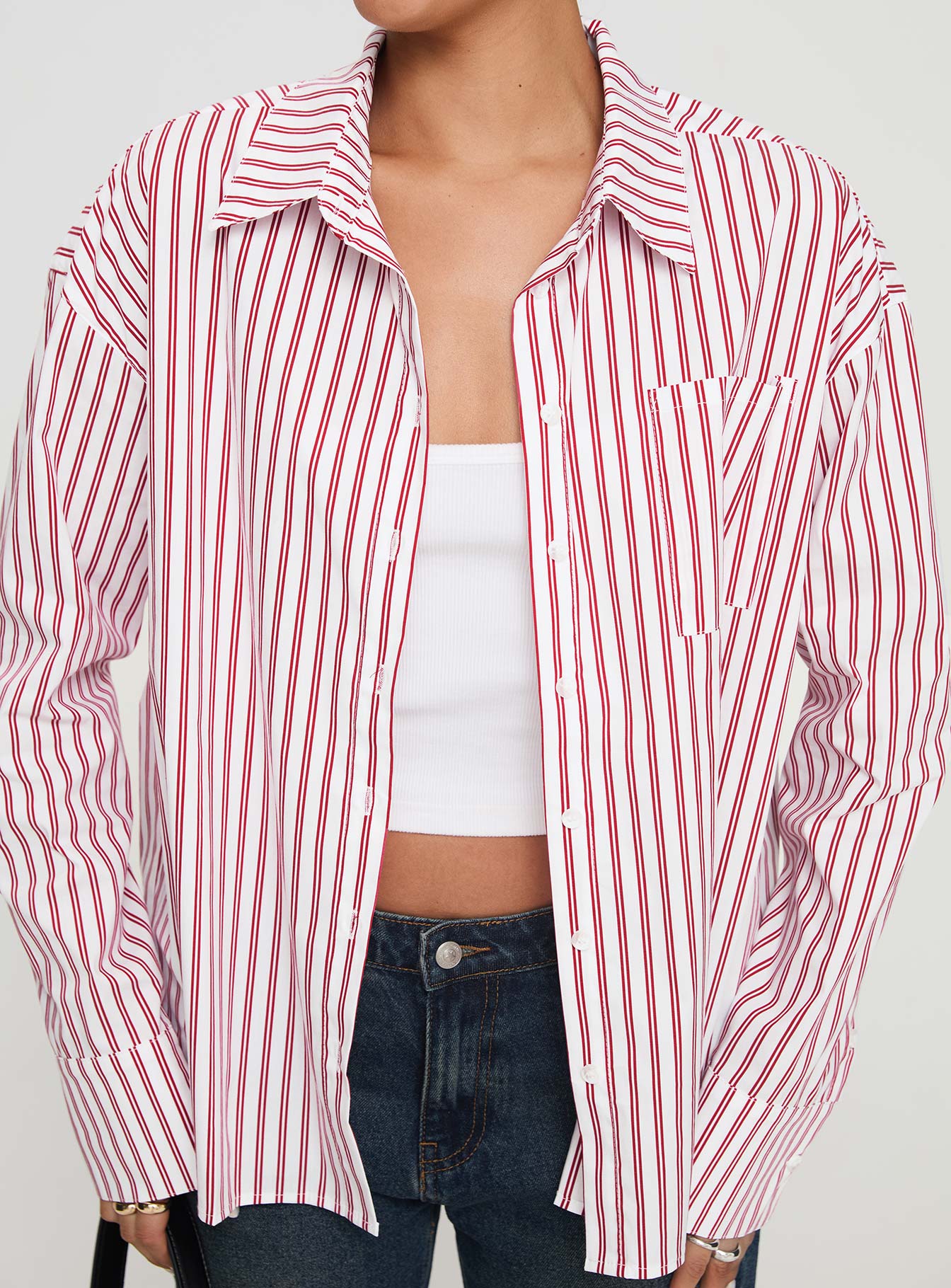 Belize Shirt Red / White Stripe、mySite、solidvoid