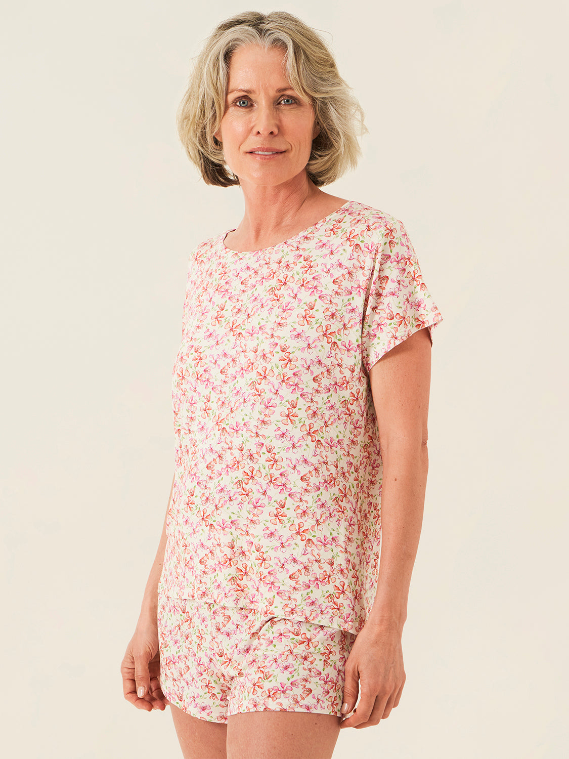 T-shirt & Short Pyjama Set - Antique Floral、mySite、bengalsvssteelers