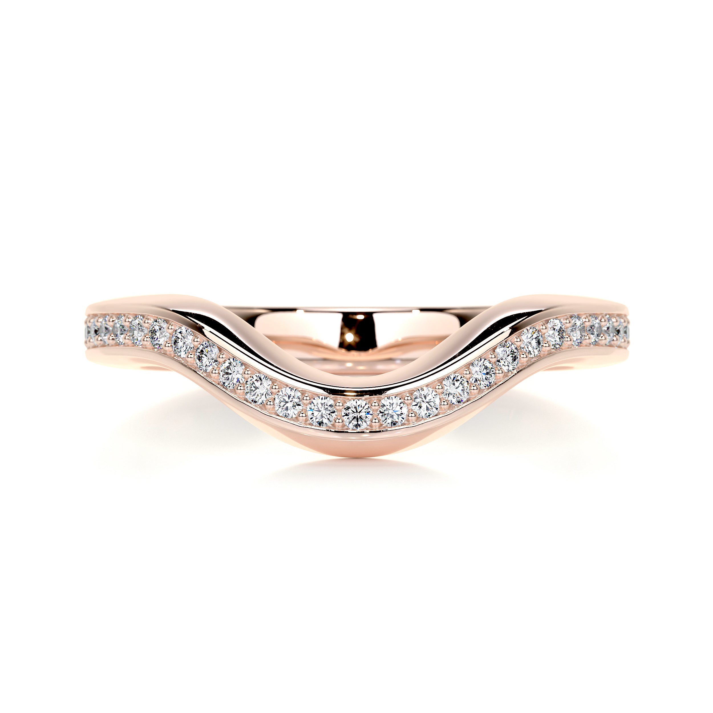 Lucy Diamond Wedding Ring (0.30 Carat) -14K Rose Gold、mySite、hinf8tx79