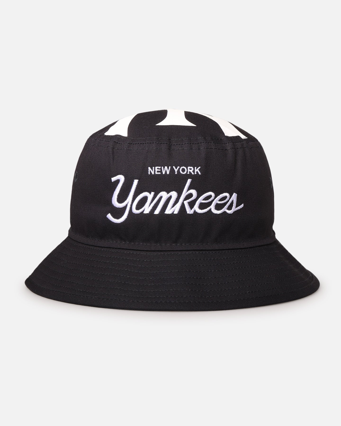 New Era New York Yankees 'Script' Bucket Hat Official Team Colour、mySite、zt4zffjzw