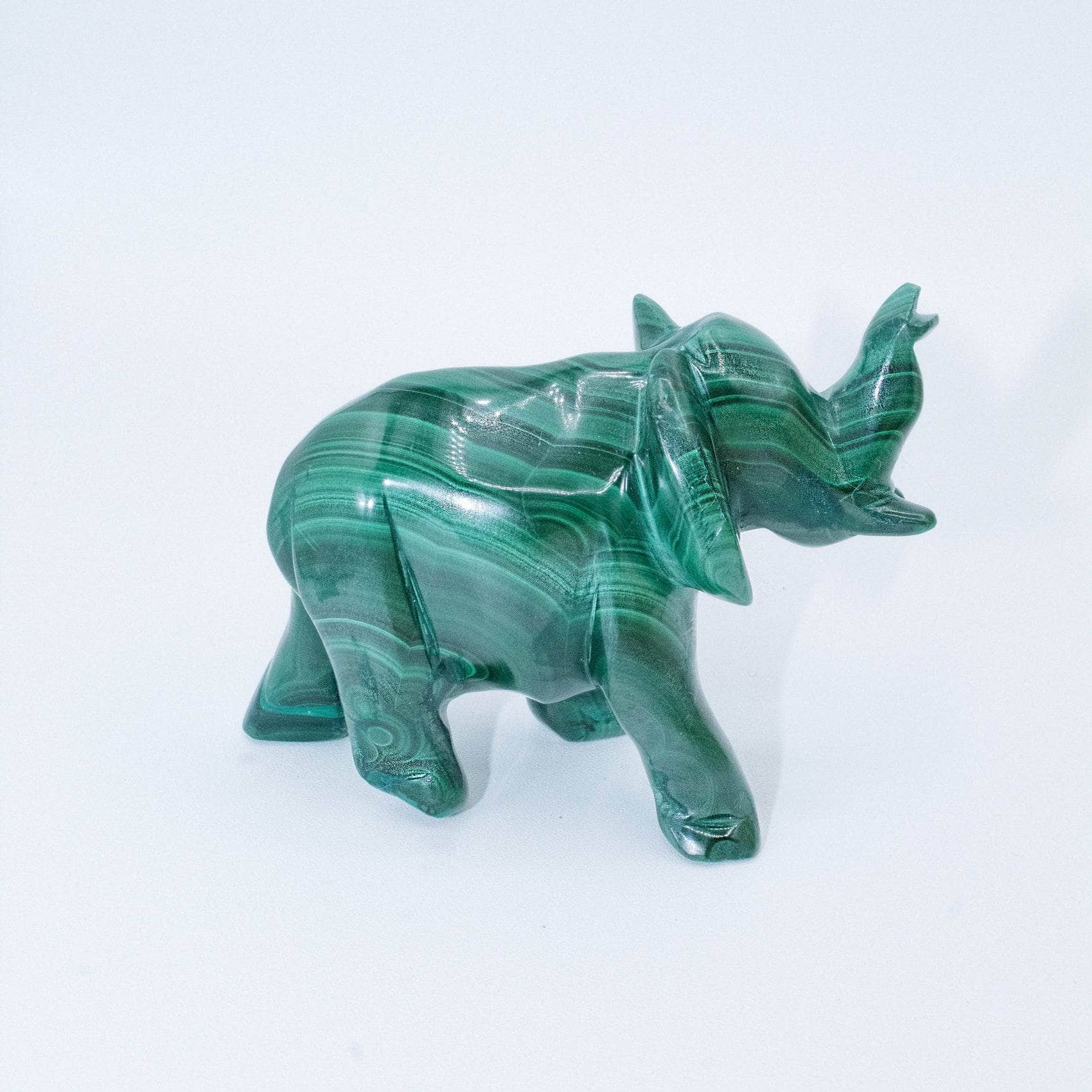 Genuine Malachite Elephants - Hand Carved - 1 of a Kind、mySite、hinf8tx79