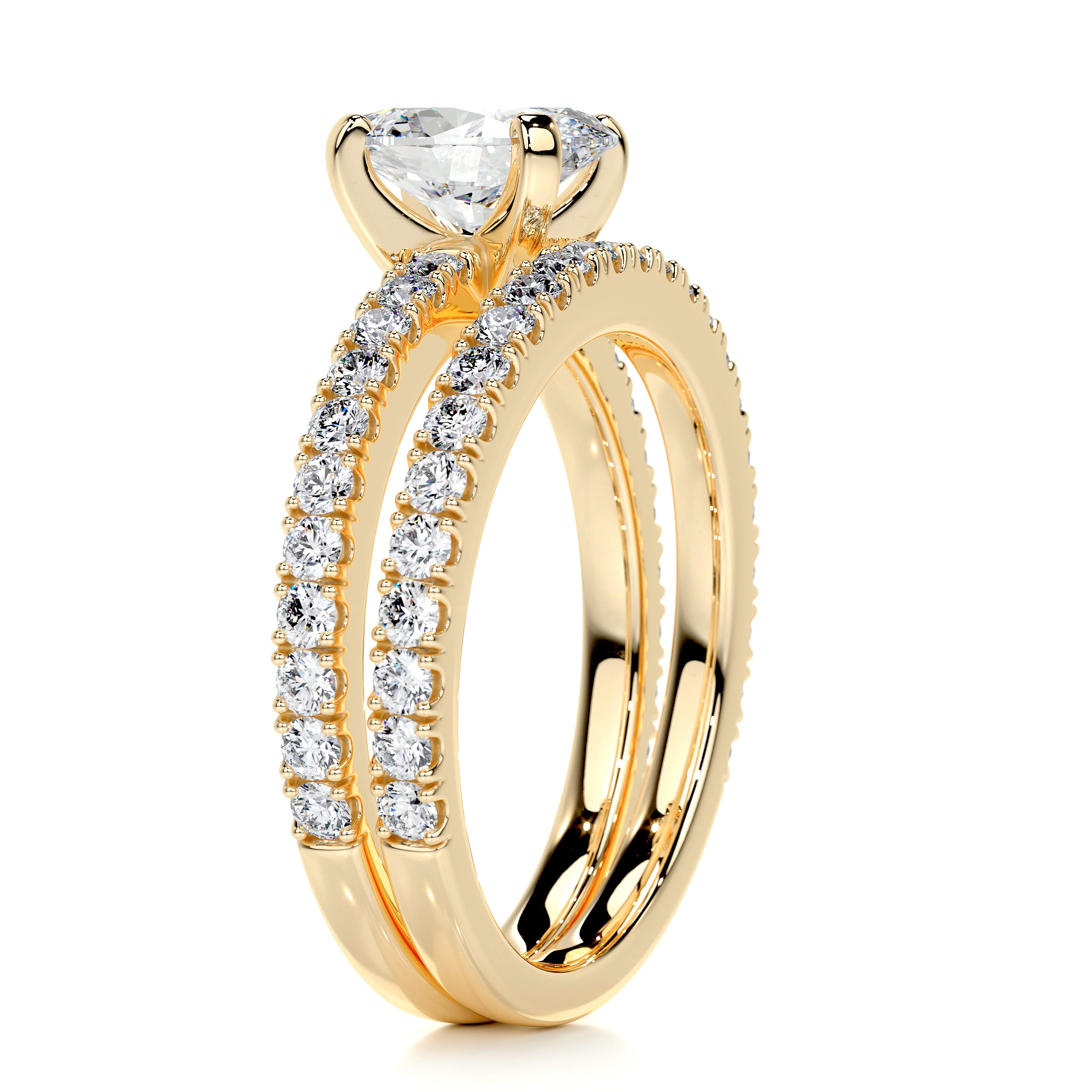 Stephanie Diamond Bridal Set -18K Yellow Gold、mySite、hinf8tx79