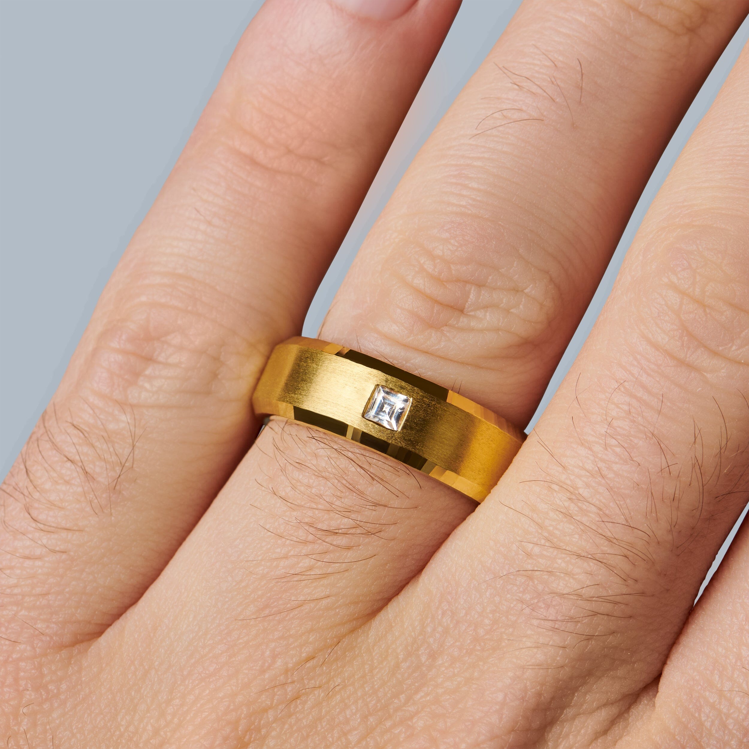 White Zircon Unisex Ring - Crafted、mySite、hinf8tx79