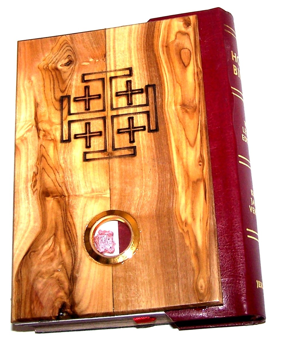  Olive Wood Millennium Bible with 'Incense' ~ Red-letter King James Version of the Old and the New Testament、mySite、elrpsem3k