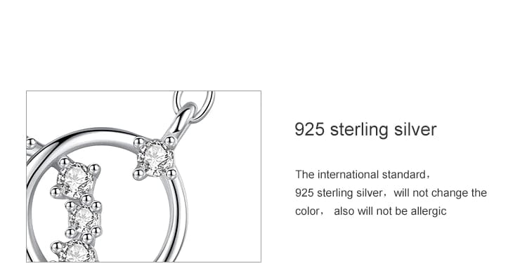 Interlocking Circles Pendant Necklace Sterling Silver, Dainty、mySite、g9winljtr